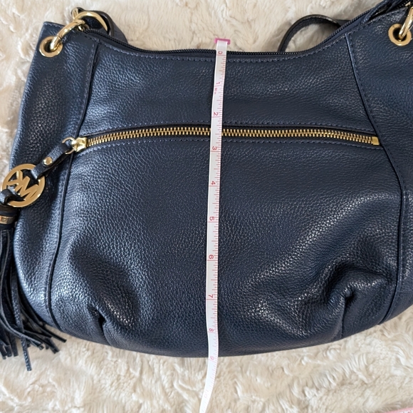 Micheal Kors blue leather tassel hobo bag - Picture 13 of 16